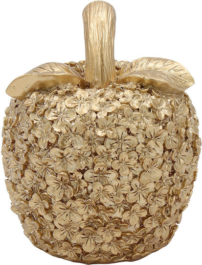 Decorativ Din Polirosină Cu Sclipici Φ10x12,5 Cm Apple Auriu Keskor 41723 Decorativ Din Polirosină Cu Sclipici Φ10x12,5 Cm Apple Auriu Keskor 41723