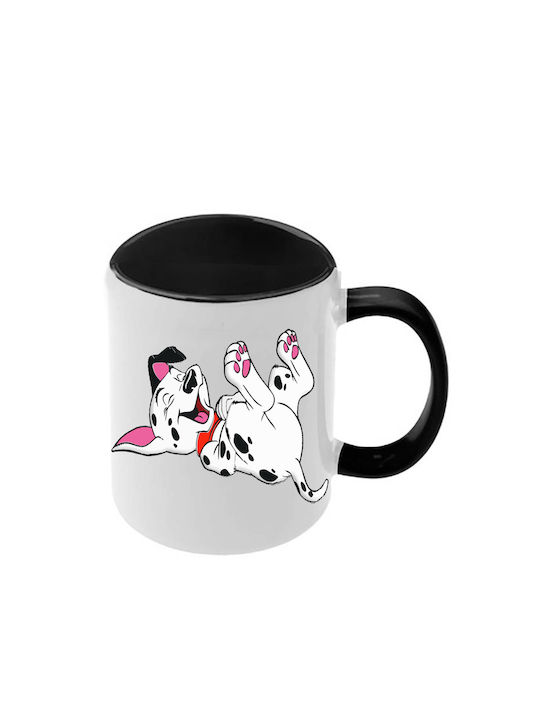 Κούπα Dalmatians Δαλματίας Μαύρη Λαβή Εσωτερικό