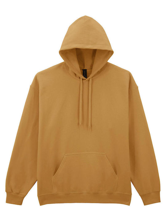 Gildan Softstyle Мъжки Рекламен Суитшърт Дълъг Ръкав Mustard
