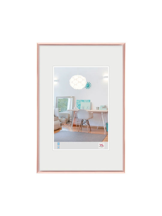 Walther Lifestyle Plastic Photo Frame With Rose Gold Frame