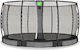 Exit Toys Outdoor Trampoline Diameter 427cm with Net Black