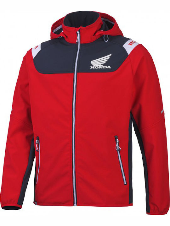 Honda Softshell Softshell Ανδρικό Μπουφάν Καλοκαιρινό Κόκκινο