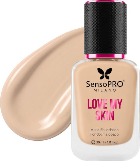 SensoPro Love My Skin Fond de ten lichid S02 Light-warm 30ml