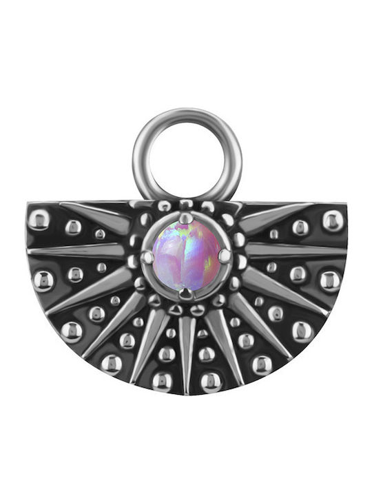 Crazy Needles Charm από Ροζ Επιχρυσωμένο Ασήμι Ροζ