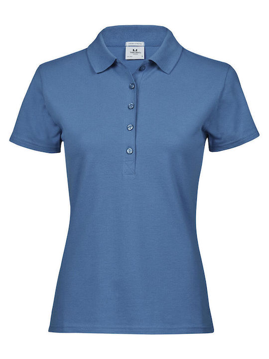 Tee Jays Luxury Stretch Γυναικεία Διαφημιστική Μπλούζα Μακρυμάνικη Ocean Blue