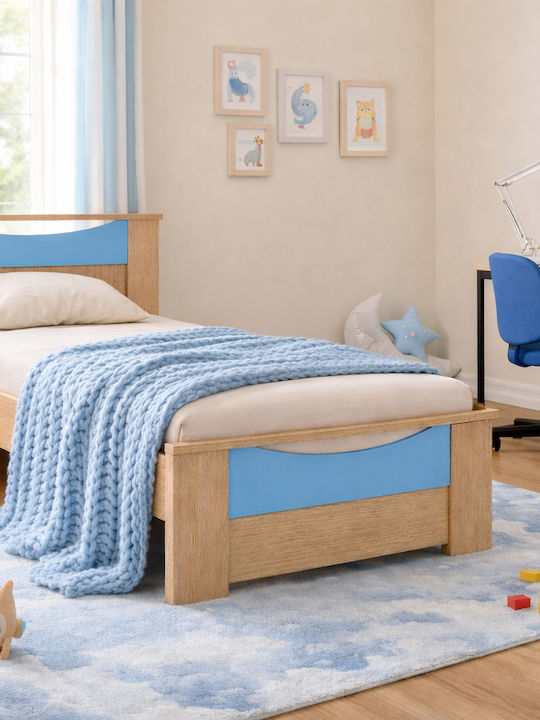 Sarris Kinderbett Einzeln Hellblau für Matratze...