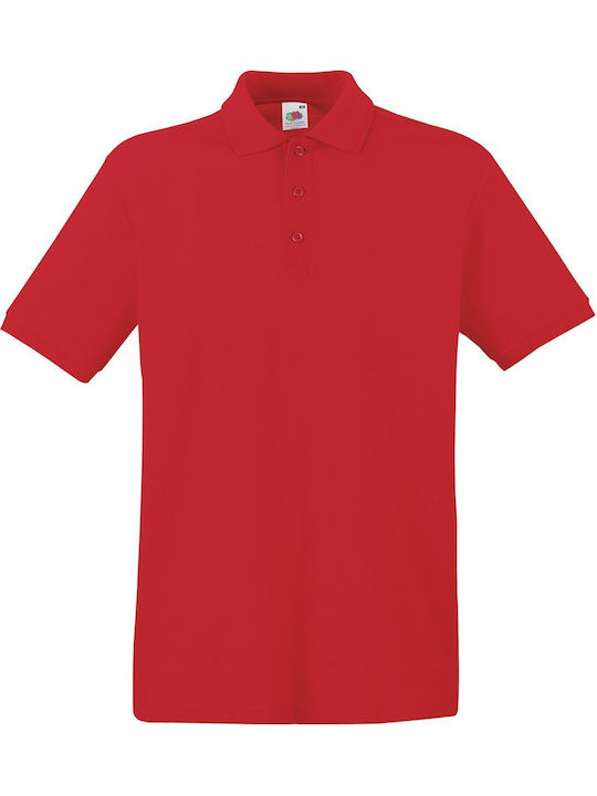 Fruit of the Loom Fruit Loom Ανδρικό Διαφημιστικό T-shirt Κοντομάνικο Red