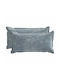 vidaXL Dekorativer Kissenbezug Hellblau 80x40cm