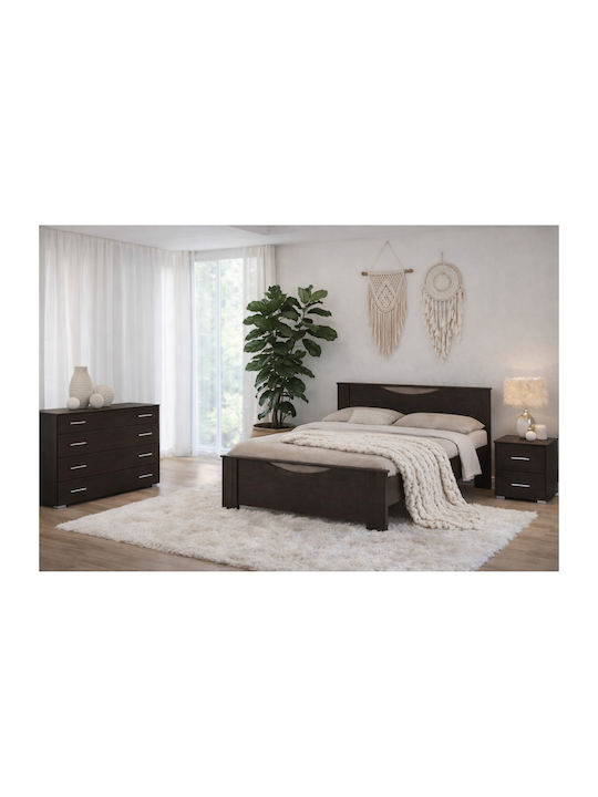 Sarris Schlafzimmermöbel-Set Smile Wenge 140x200cm 3 Stück