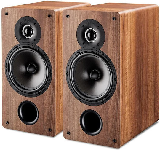 Indiana Line Tesi 261 Ζεύγος Ηχείων Hi-Fi Βιβλιοθήκης 120W 2 Δρόμων Π18xΒ27.5xΥ36.2εκ. Walnut