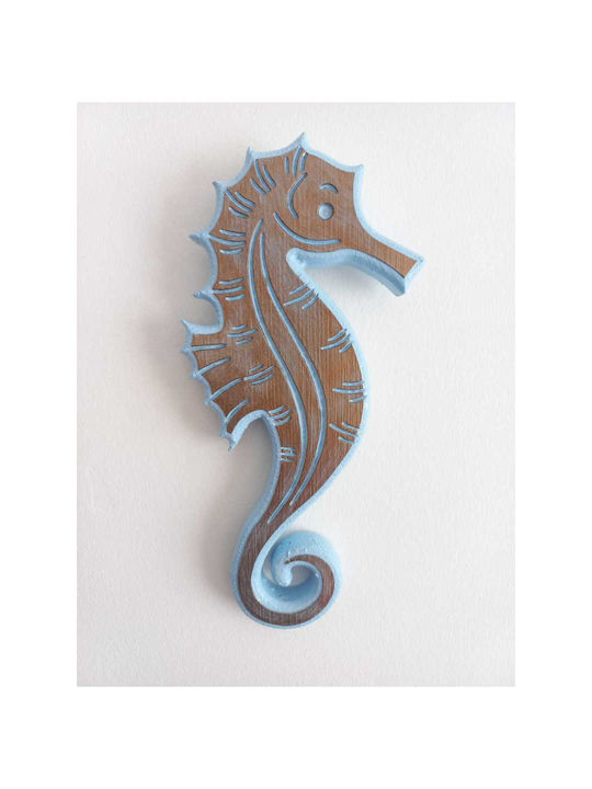 SteweHome Wall Decor Handmade Blue 26x11cm