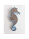 SteweHome Wall Decor Handmade Blue 26x11cm