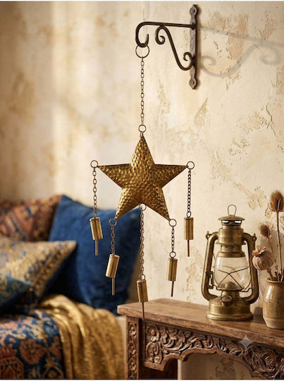 SteweHome Decorațiune Pentru Perete Aurie Din Metal