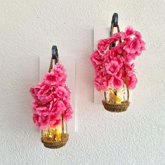 SteweHome Wanddekoration Rosa aus Hölzernes 2 Stücke