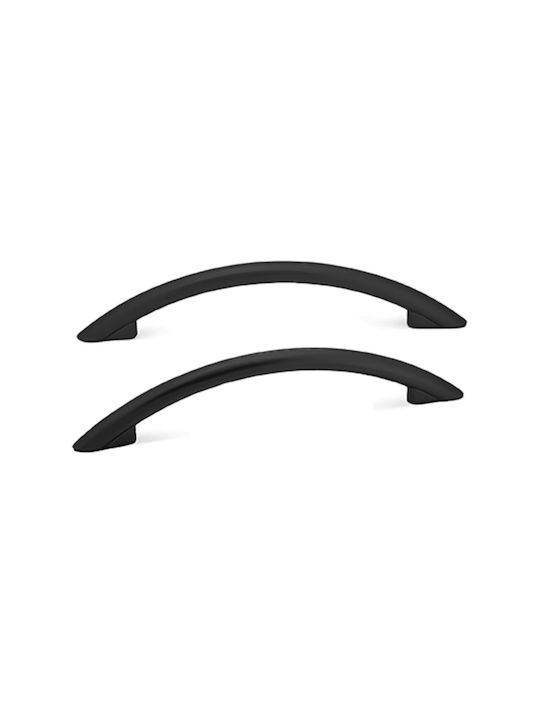 Conset Furniture Handle from Matte Black Metal C504-96S19S19