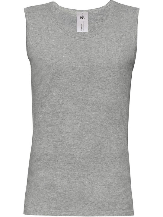 B&C Ανδρική Διαφημιστική Μπλούζα Αμάνικη Sport Grey
