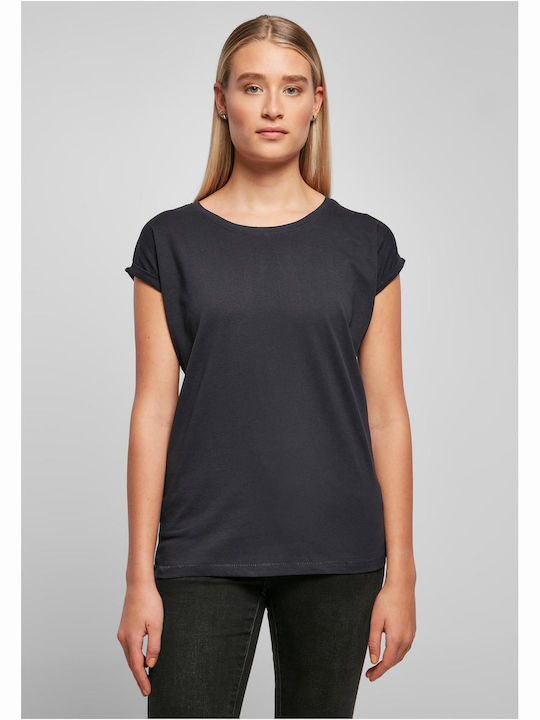 BYB Women's Promotional Short Sleeve T-Shirt Black Navy