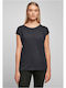 BYB Women's Promotional Short Sleeve T-Shirt Black Navy