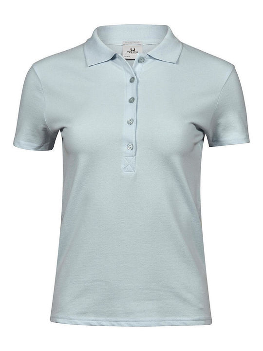 Tee Jays Luxury Stretch Women's Promotional Long Sleeve Blouse Ice Blue