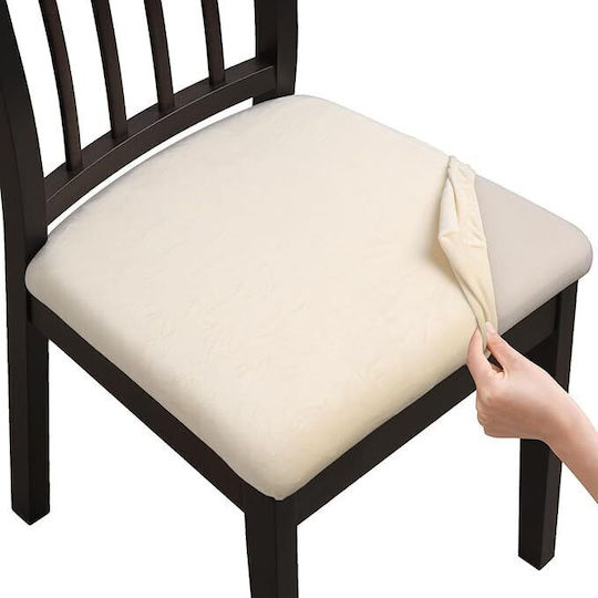 Kraft World Elastische Abdeckung Für Stuhl Ecru