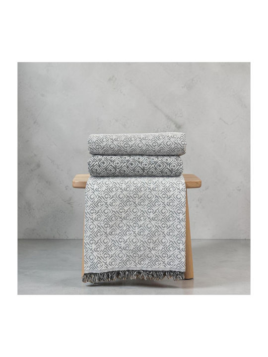 Linea Home Regina Überwürfe Set 3 Stück Grau