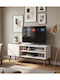 TV-Ständer Weiß M90xP30xH40cm
