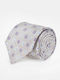 Berto Lucci Men's Tie with Printed Pattern in Beige Color