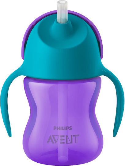 Philips Baby- und Kleinkindbecher mit Griffen und Strohhalm Avent aus Kunststoff Grüne 200ml für 9 Monate+