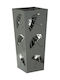 Mauro F Metallic Grey Umbrella Rack 19x19x48cm