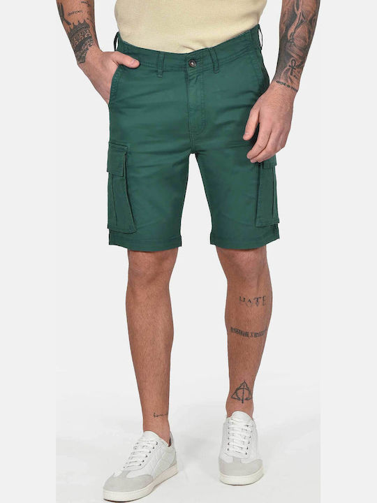 Berto Lucci Pantaloni Scurti Barbati Cargo Verde