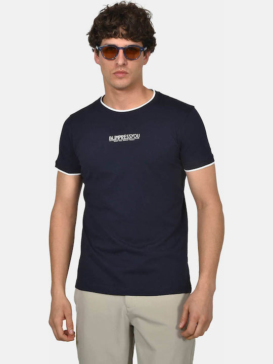 Berto Lucci T-shirt Navy 07261-2505-5023