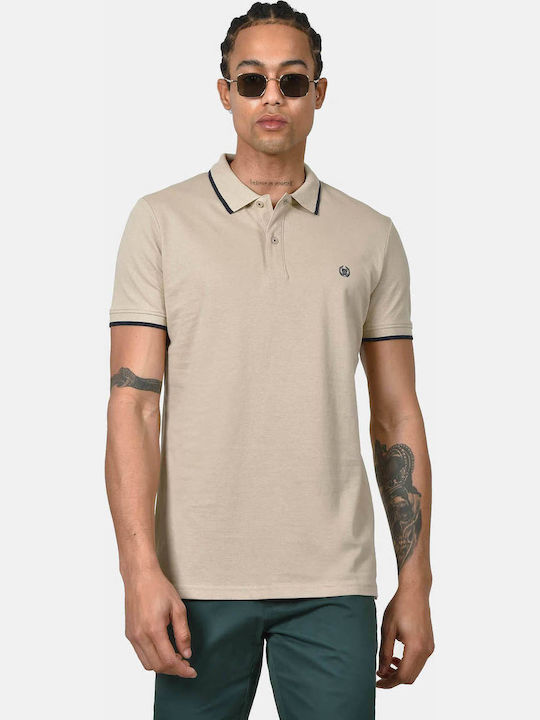 Berto Lucci Beige Polo Blouse