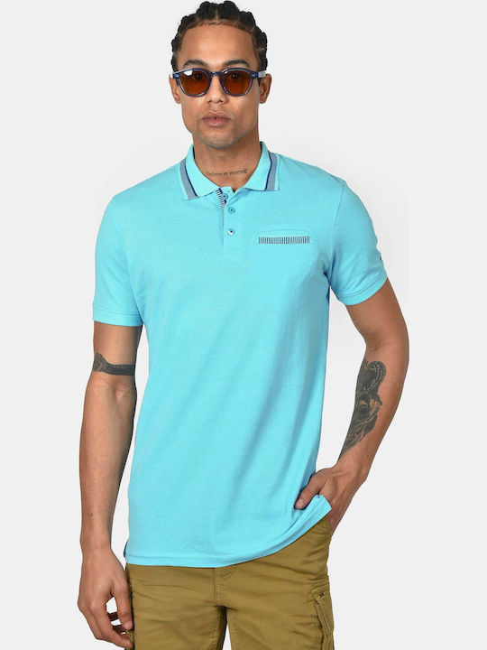 Berto Lucci Polo Men's Blouse Turquoise