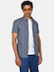 Short Sleeve Shirt in Regular Fit Floral Blue