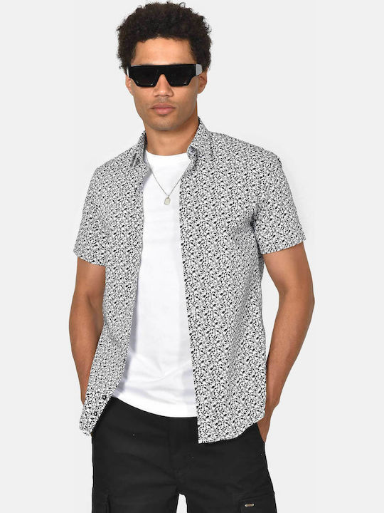 Short Sleeve Shirt in Regular Fit Black