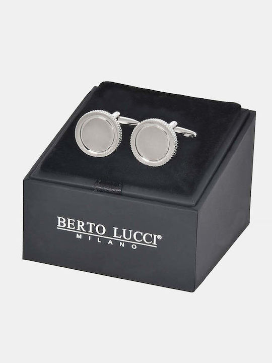 Berto Lucci Cufflinks in Silver Colour