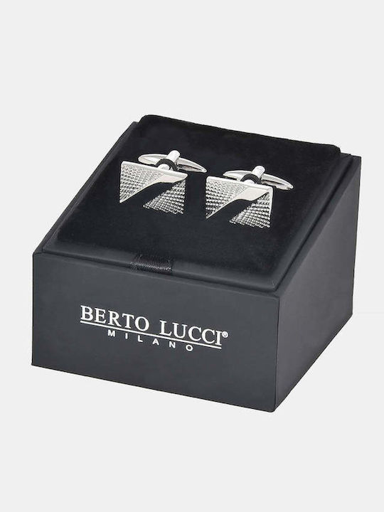 Berto Lucci Cufflinks in Silver Colour