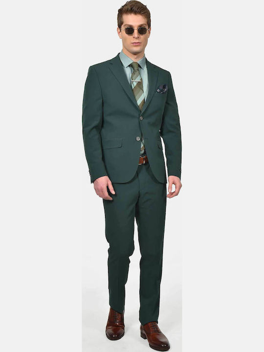 Berto Lucci Men's Suit Green