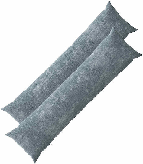vidaXL Калъф За Възглавница Светлосин 40x145см