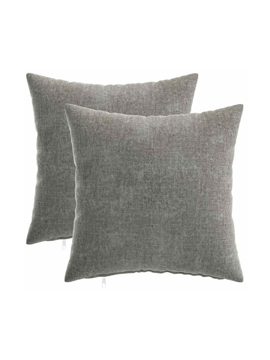 vidaXL Decorative Pillow Case Dark Grey 40x40cm