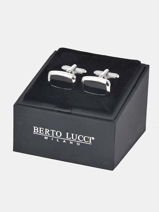 Berto Lucci Cufflinks in Black Colour