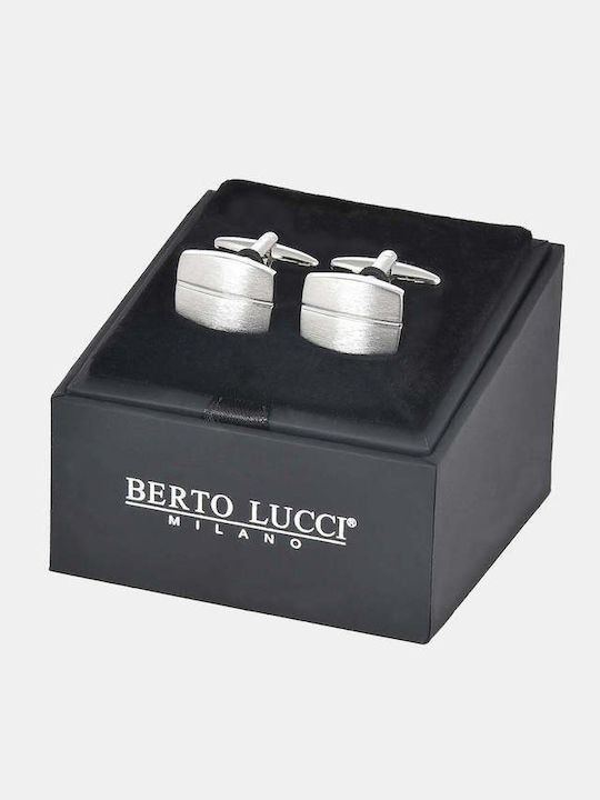 Berto Lucci Cufflinks in Silver Colour