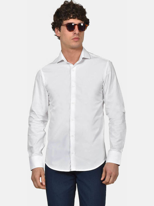 Berto Lucci Long Sleeve Cotton Shirt in Regular...