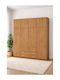 Vier Türen Kleiderschrank Walnuss 200x60x240cm