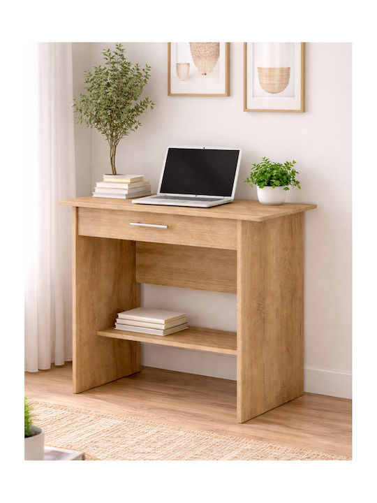 Iro Kids Desk from Brown Melamine 72x45x80cm