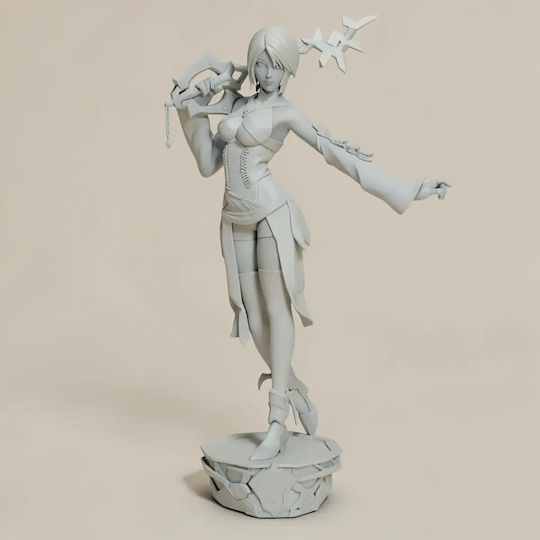 Unpainted 3D Figure Aqua Kingdom Hearts 3D Model Painting DIY Gift Colors 30 Cm 1:6