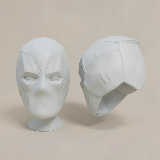 Άβαφη 3d Φιγούρα Cosplay Deadpool Helmet Deadpool 3 Another Version Βάψιμο Diy Δώρο Χρώματα 15,2 Cm 1:12