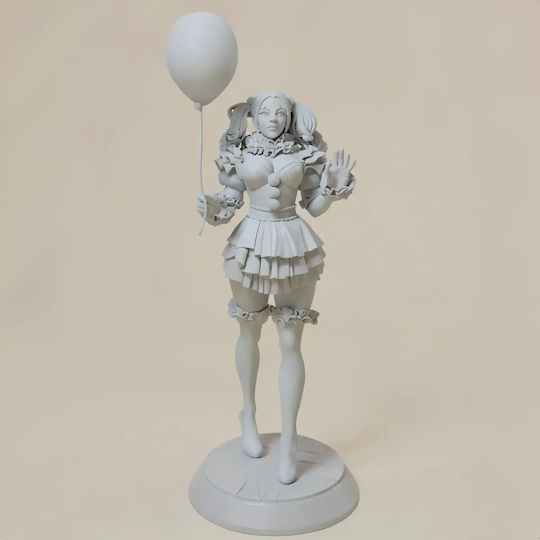Unpainted 3D Figure It Girl Pennywise V2 3D Model Painting DIY Gift Colors 20 cm 1:8