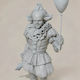 Unpainted 3D Figure Pennywise Floating Sewers 387mm Painting Diy Gift Colors 30 Cm 1:6