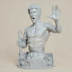 Άβαφη 3d Φιγούρα Bruce Lee Portrait Bust 294mm Βάψιμο Diy Δώρο Χρώματα 15,2 Cm 1:12